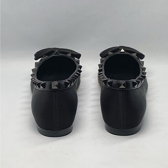 Valentino Garavani Rockstud Satin Ballerina Flats size 36.5 - Picture 8 of 14
